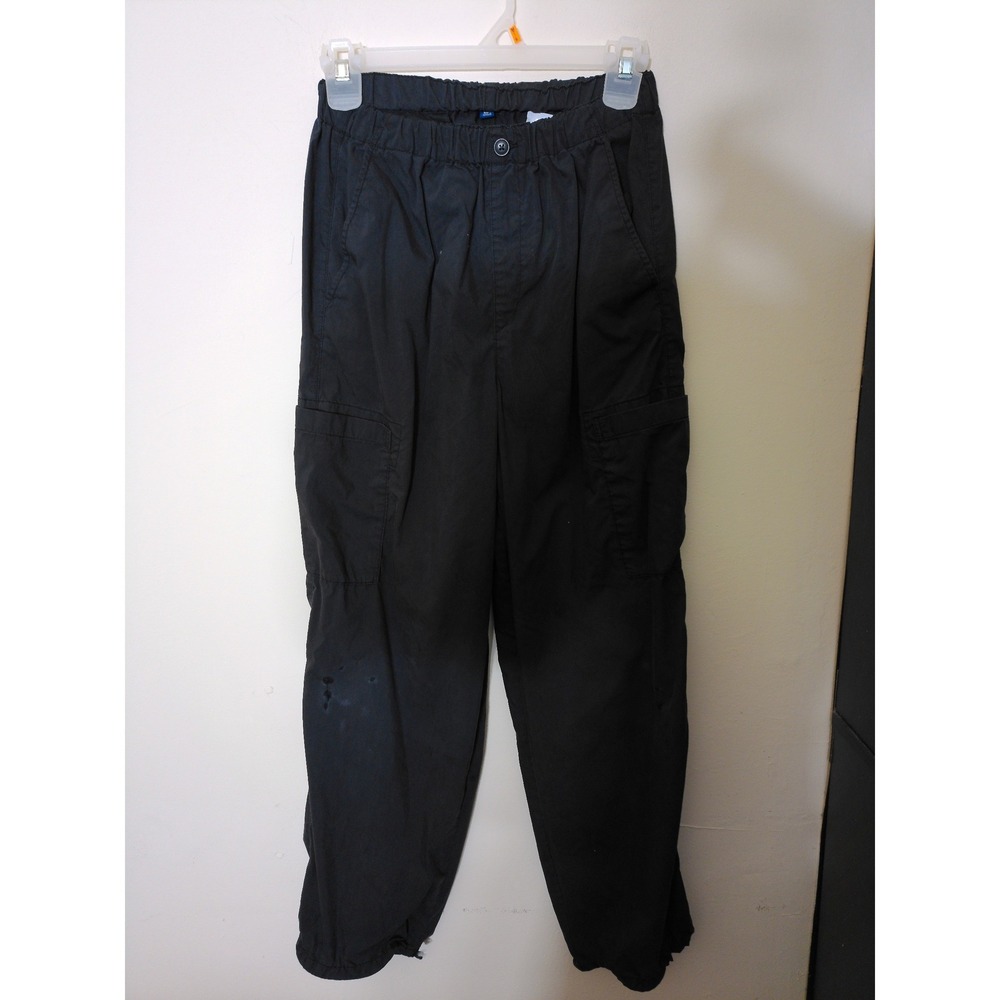 Uniqlo Cargo Pants Youth 13 Black Utility Gorpcore Streetwear Multi-Pocket